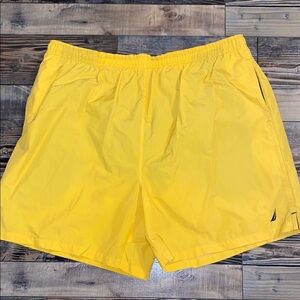 Nautical Yellow Swim Trunks with pockets size XL